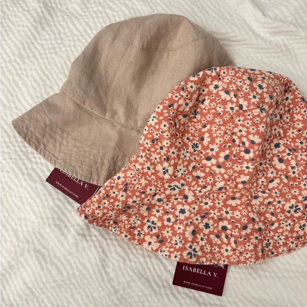 Natural European Linen Bucket Hats